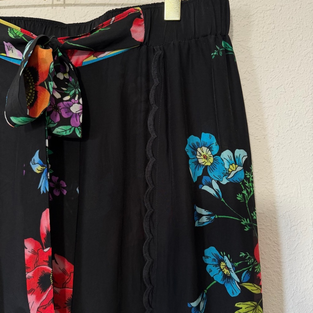 Johnny Was Albany Wide Leg Floral Beach Pool Pants - S - Picture 5 of 8